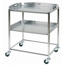 Surgical Trolley, 2 Stainless Steel Trays CODE:-MMTRO003